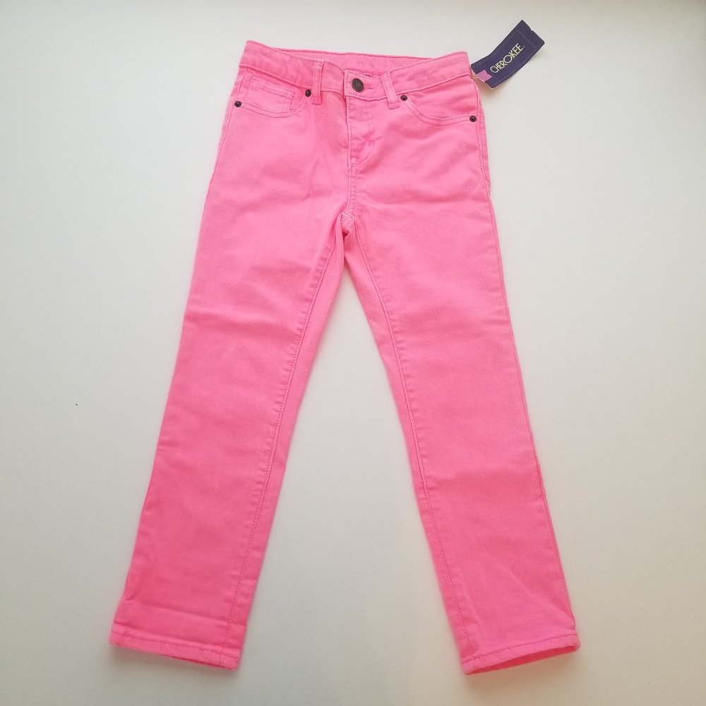 💥 3/$15 - Cherokee Denim Jeans Hot Pink Size 10 NWT